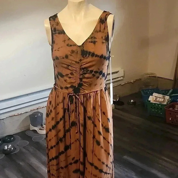 YOUNG FABULOUS & BROKE TIE-DYE SLEEVELESS DRESS  SIZE S - Picture 2 of 6